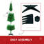 5' Artificial Pencil Christmas Tree, Slim Xmas Tree With 294 Realistic Branch Tips And Plastic Stand, Light-1001611549