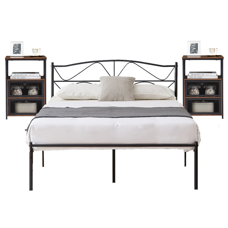 Ensemble de chambre à coucher Kempst, Complète, Marron