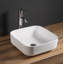 Lavabo de salle de bain carré en céramique pour bateau