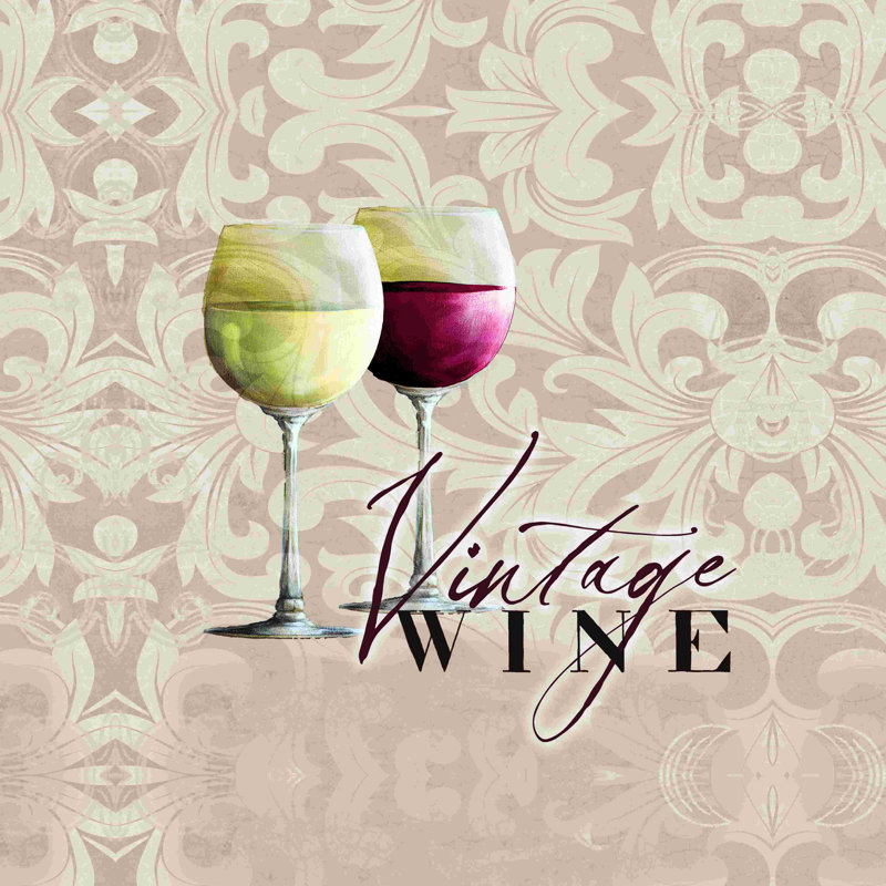 Verre à vin rouge et blanc, H 20 po x l 20 po