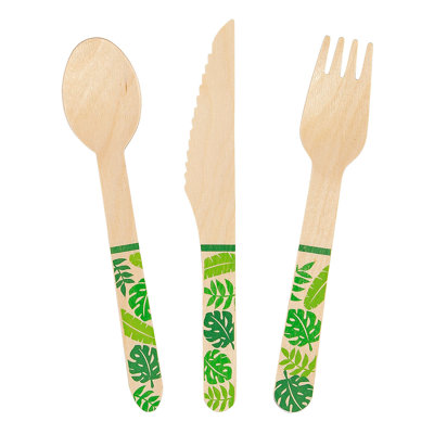 Disposable Wood Flatware Set