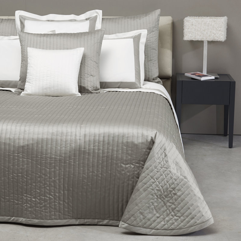 Siena Channel Coverlet, Silver Moon, King Coverlet
