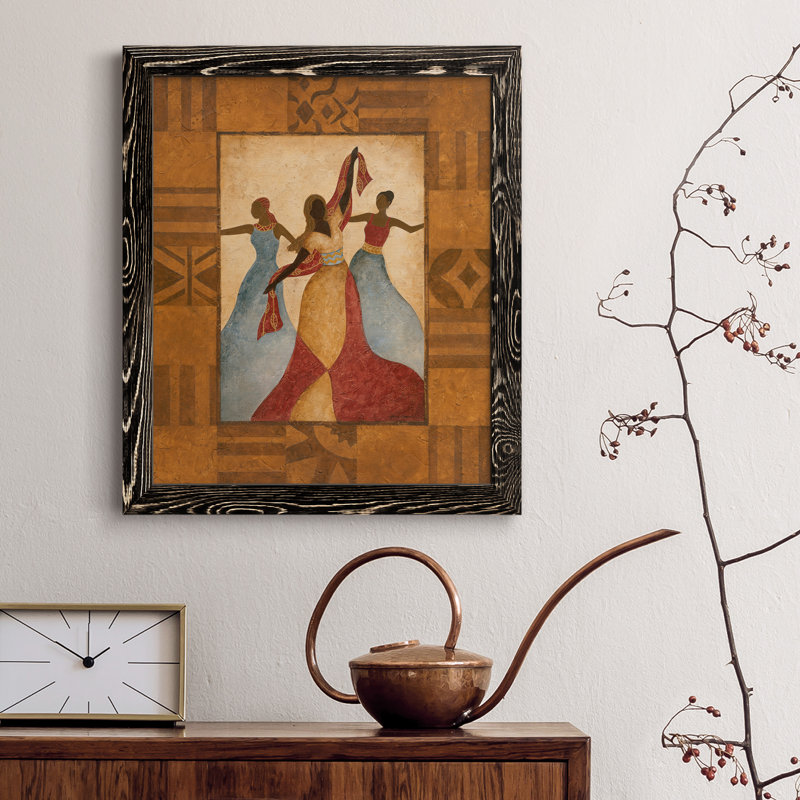 Célébration - Peinture sur toile encadrée, Cadre noir, H 24 po x l 18 po x P 1,5 po