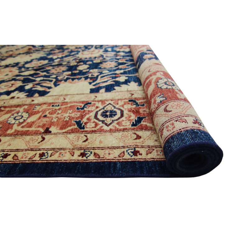 Tapis de la surface en laine 10 pi x 14 po one-of-kind noué la brown Romona