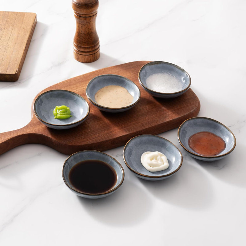 Plats d'appoint 6 pièces Ocean Series, Bleu