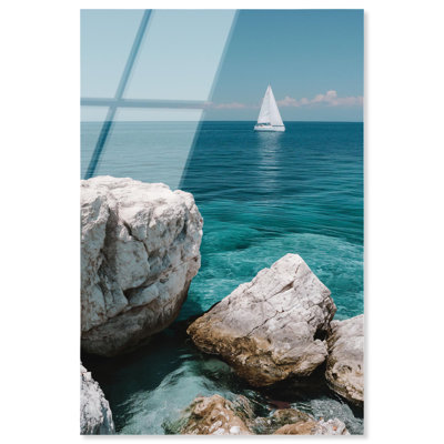 Impression sur pierre Rock in Sea II par Notoriart, prête à être accrochée