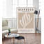 Toile encadrée beige découpée