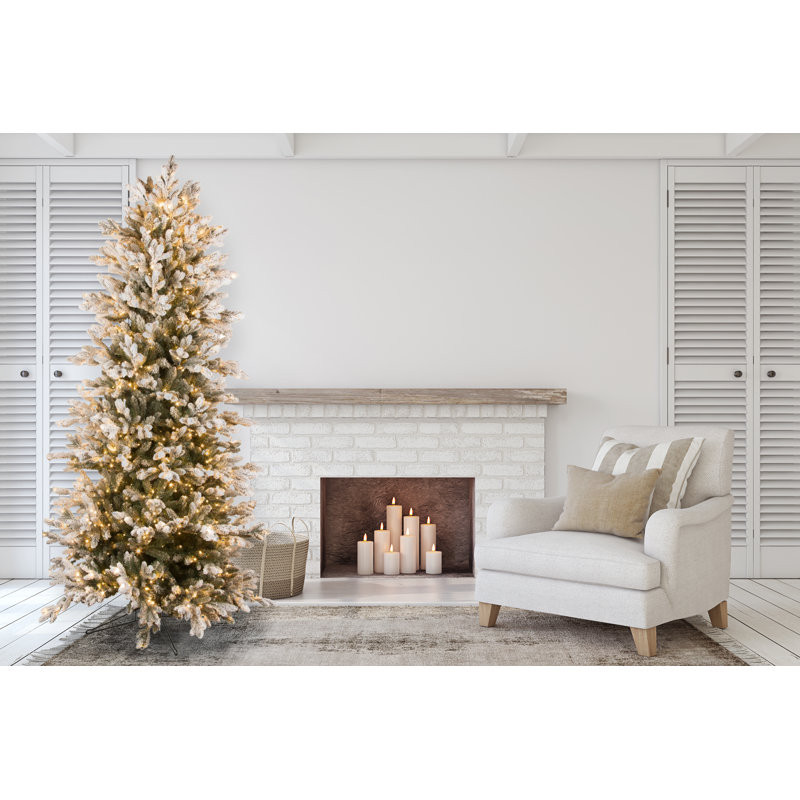Nordic 90' H Lighted Artificial Fir Christmas Tree