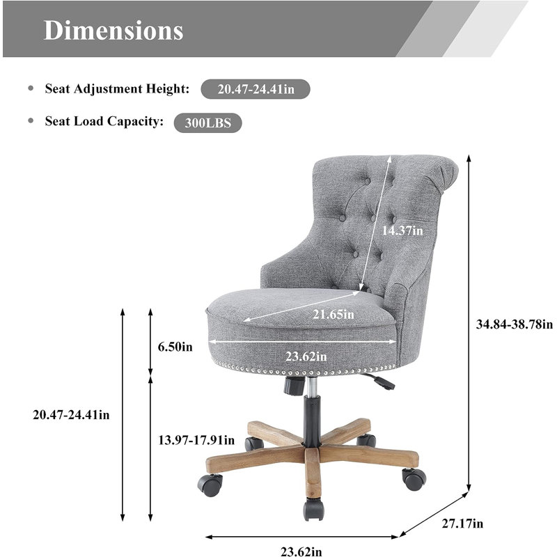Fauteuil de direction Borga, gris