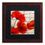 «Coquelicots Rouge I» par Jadaya, impression encadrée-20093546-20093548-64114791