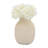 Neutral Textured 9" Ceramic Vase Contemporary Ivory Bulbous