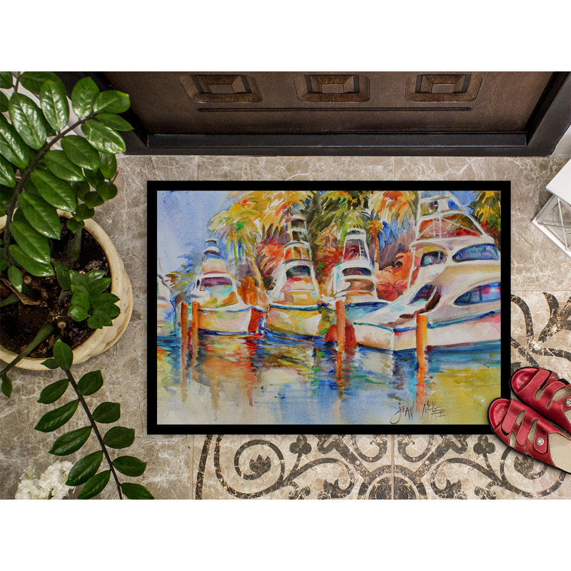 Tapis de porte de pêche pour bateau à l’intérieur du dock, Rectangle 1 pi 6 po x 2 pi 3 po