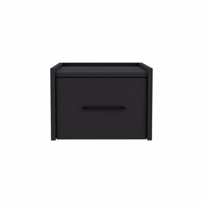 Floating Nightstand (Bedside Side Table), End Table, Side Table Wall-Mounted Single Drawer Design With Handle