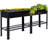 Pinero Galvanized Steel Raised Garden Bed Set of 2 - Black-1922865051-1922863934