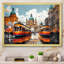 «City Vienna Train Popart I», reproduction d'art sur toile-998653831-998653830