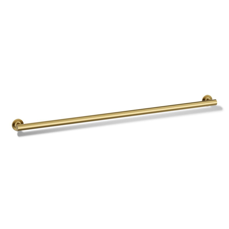 Purist Grab Bar, 36"W, Vibrant Brushed Moderne Brass