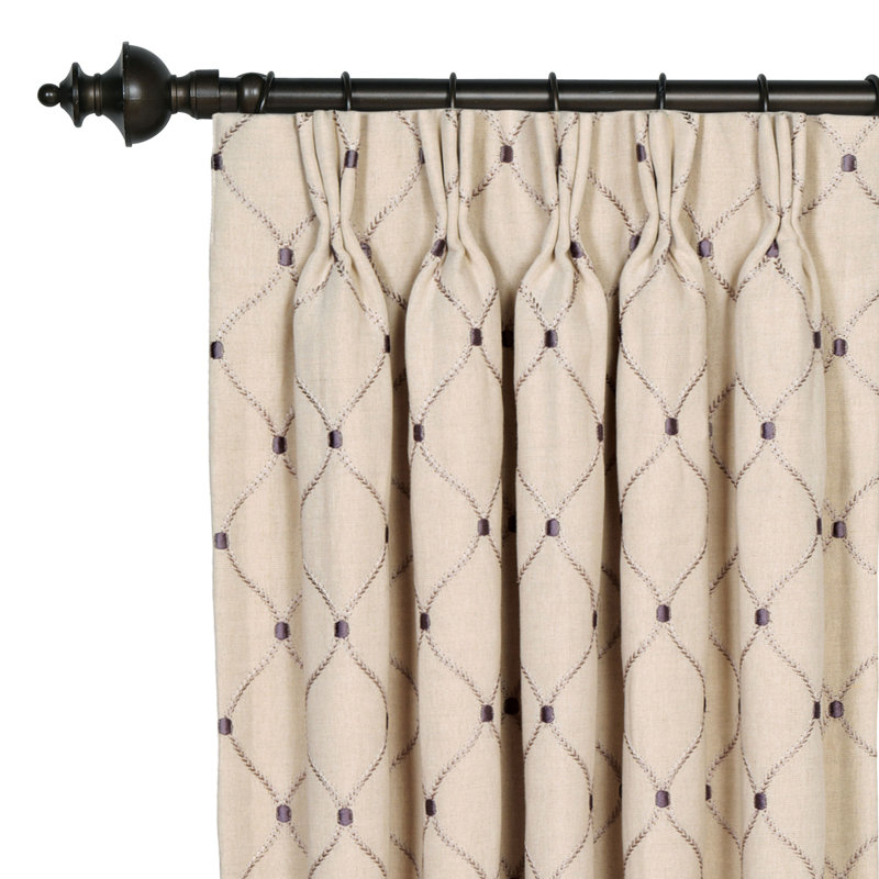 Edith Room Darkening Curtain Single Panel, 20" W x 96" L