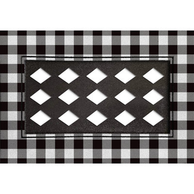Shikia Buffalo Sassafras Switch Tray 18 in. x 30 in. Non-Slip Indoor Outdoor Doormat