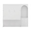 Grand lit escamotable avec tablette Stoarge et 3 tiroirs, lit escamotable multifonctionnel avec bureau et lumière DEL-1175926234