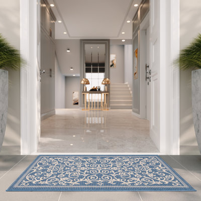 Cokley Performance Floral Indoor/Outdoor Area Rug