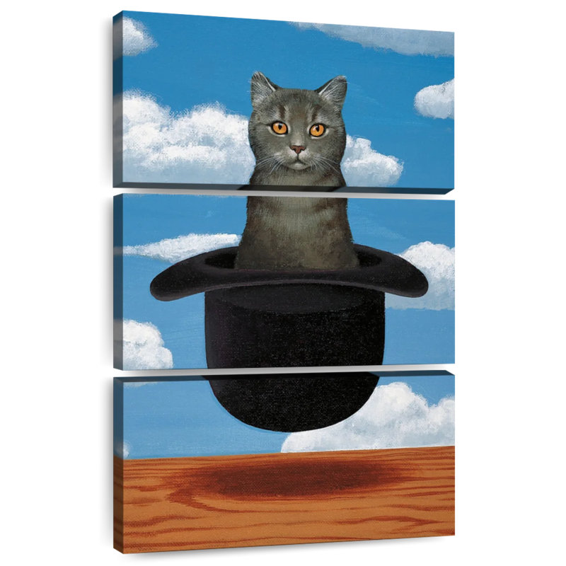 Brampt Magritte Cat, 45" H x 28" W