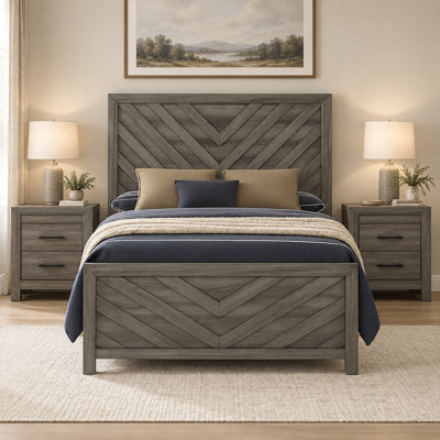 Mishika Full 3Pc Bedroom Gray