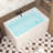 47" Acrylic Freestanding Bathtub, With Spacious Rectangle Shape Chrome Overflow & Pop-Up Drain CUPC Certificate, Gloss White Finish