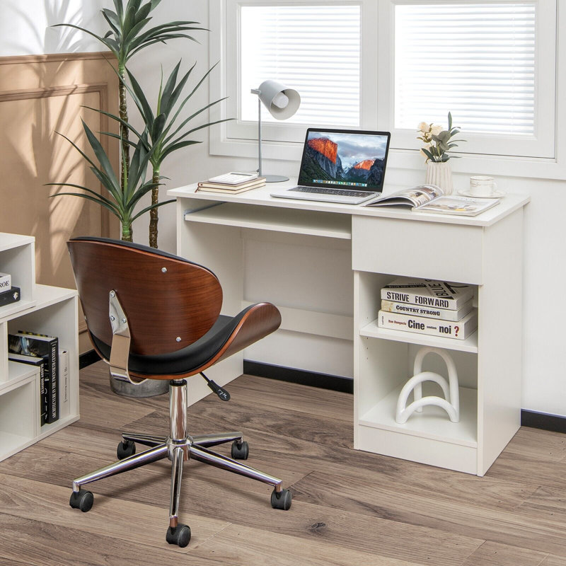 Shouse Modular Computer Desk, White