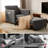 84" Extra Long Convertible 4 in 1 Sleeper Chair with Pull-Out Mechanism-1124054535