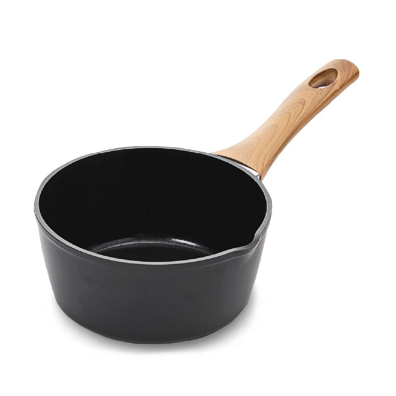 Blackmoor 16cm Wooden Handle  Milk Pan