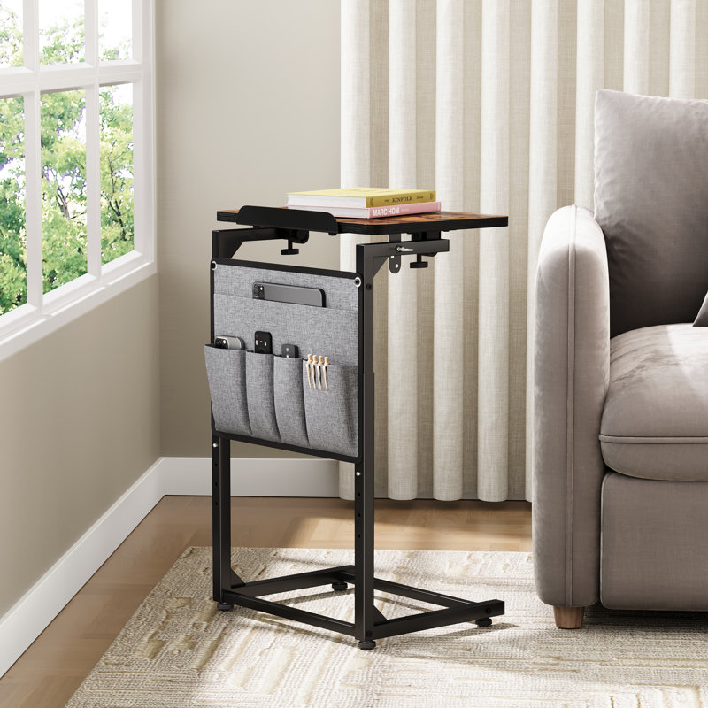 Adjustable Swivel C-side Table with Height Control