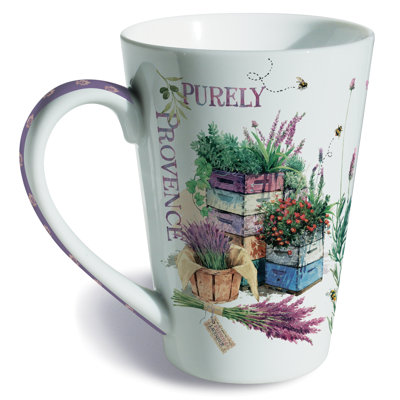 Tasse en porcelaine lavande Bee Farm