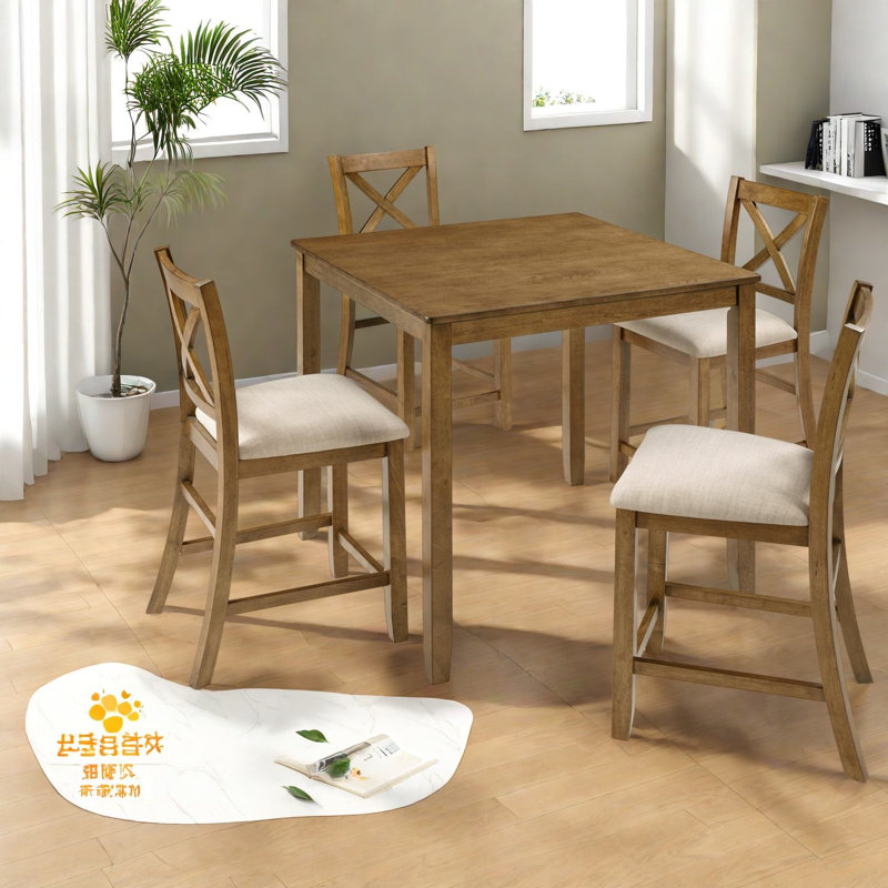 Ensembles de table de salle à manger peu encombrants (doit inclure à la fois la table et la chaise), cuisine en bois aggloméré de chêne