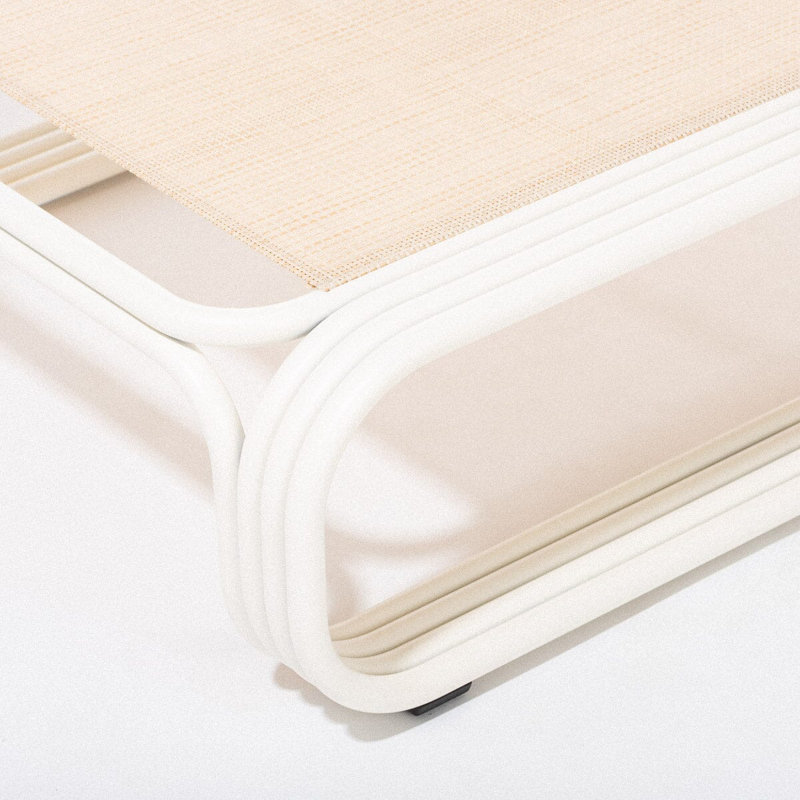 Contini Outdoor Chaise Lounge, Antique White