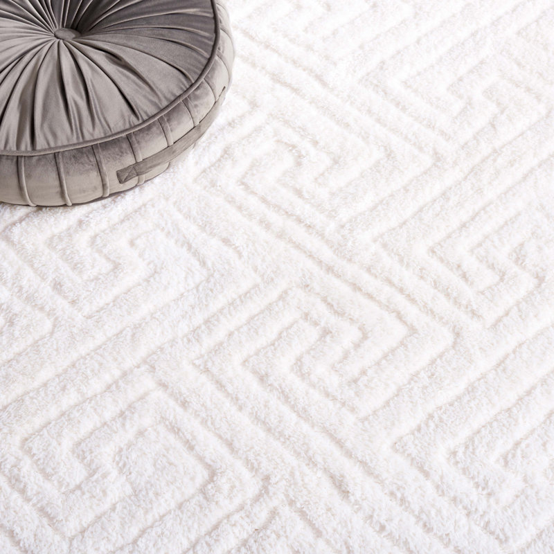 Tapis de couleur unie à poils longs Tahoe Performance, Carré 3 pi