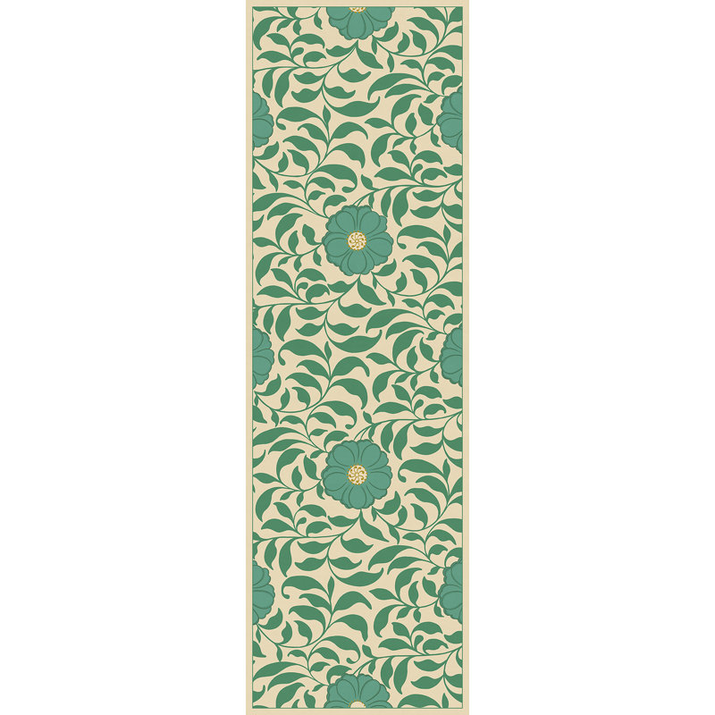 Tapis vert Hawarden, Tapis de couloir de 2 pi 6 po x 8 pi