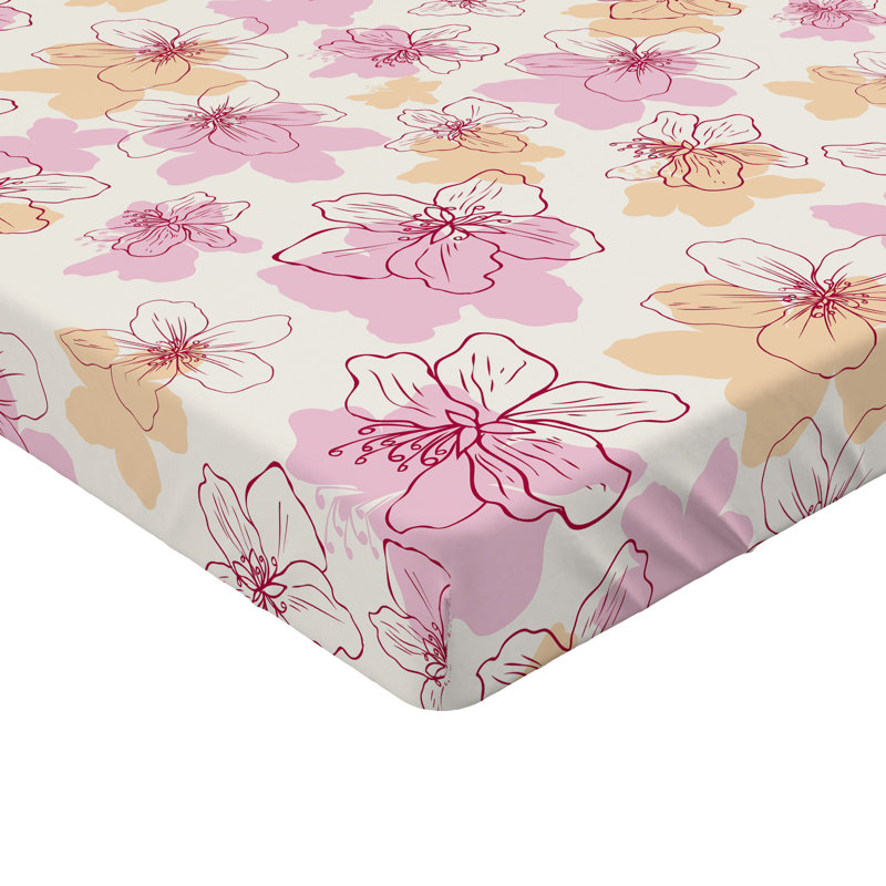 Drap-housse rose pâle Ambesonne, Twin Fitted Sheet