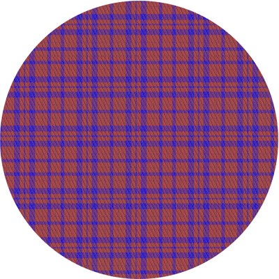 Tapis mauve en laine et polyester tissé à la machine Plaid
