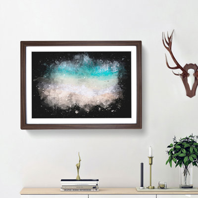 Birds View Of Bondi Beach Australia Paint Splash - Framed Print