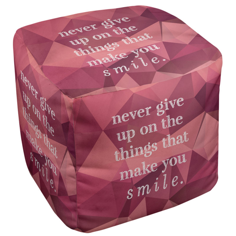 Repose-pieds cube, Tourmaline rose
