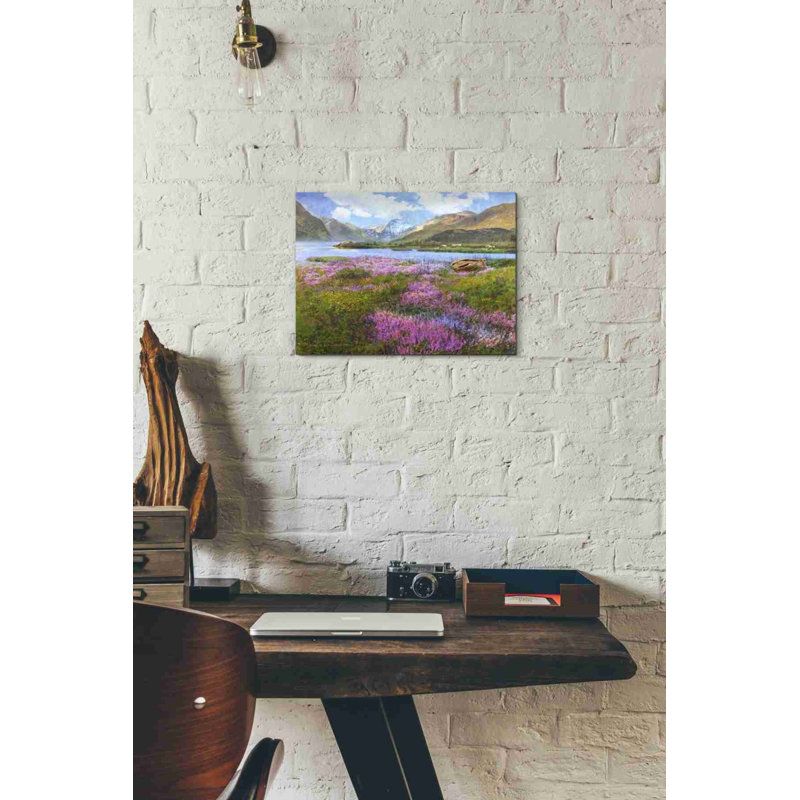 «Heather Écosse» par Chris Vest, art mural sur toile, H 12 po x l 16 po x P 0,75 po