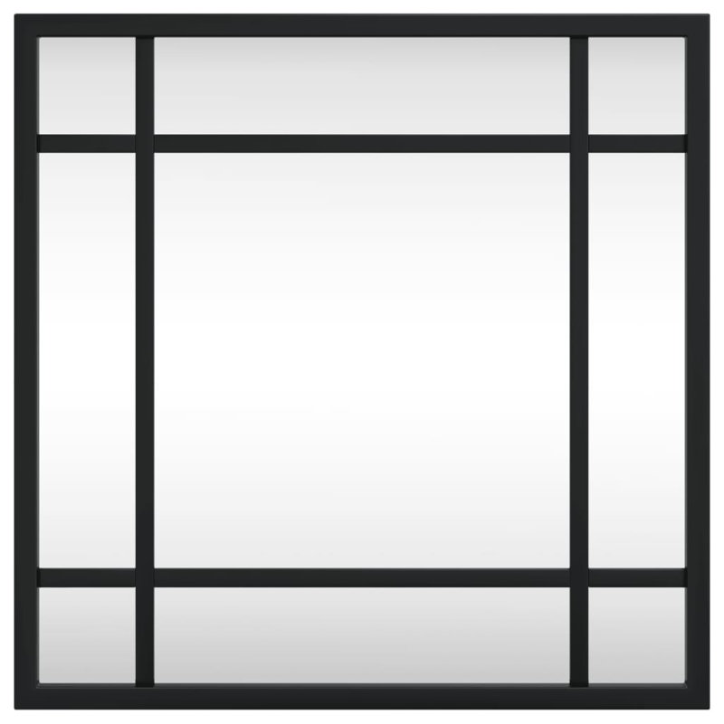 Lendell Iron Square Wall Mirror, 11.8" x 11.8"