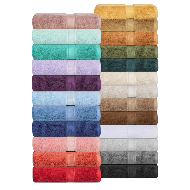Scotia Egyptian Cotton Bath Towel Set, Gold, 6Pc Towel Set  (2Bath, 2Hand, 2Face)