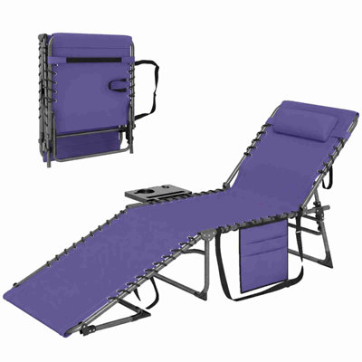 Folding Outdoor Chaise Lounge Chair