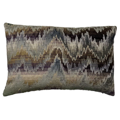 Chevron / Zig Zag Velvet Throw Pillow