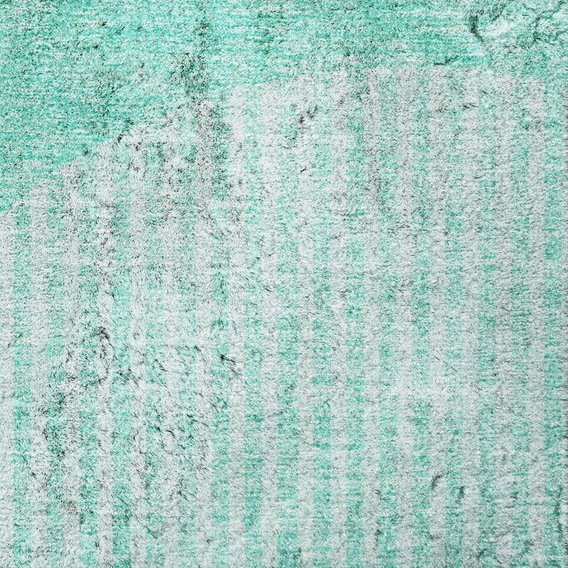 Tapis à poil long de qualité supérieure lavable à la machine ADS711, Sarcelle, 10 pi x 14 pi