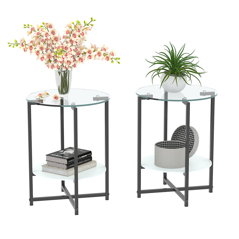 Table de bout Douwine, Transparent