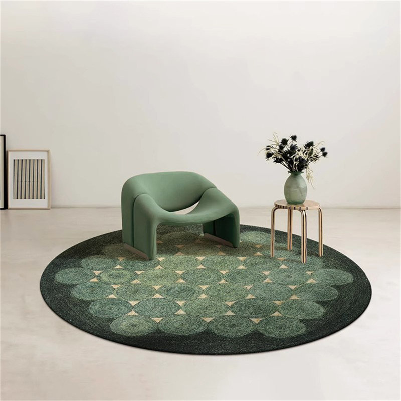 Luxury Round Fluffy Rug – Soft & Stylish Carpet For Sofa, Vanity, Study & Closet, Round 3'11"