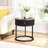 Round End Table Side Table with Drawer-1530203211-1530203208