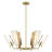 6 - Light Dimmable Geometric Chandelier